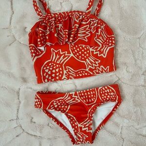 Kids Red Pineapple Swim Set